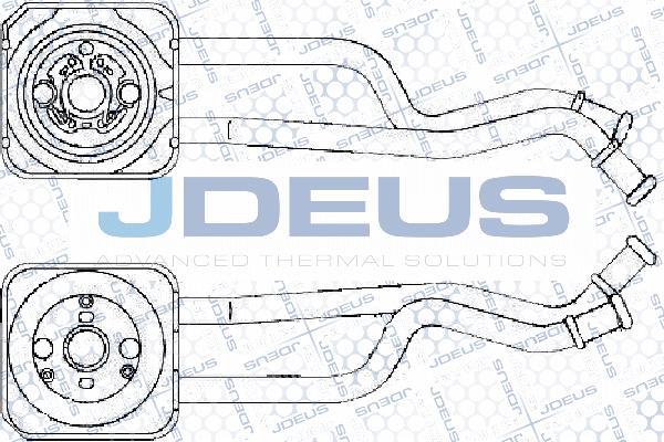 Jdeus 430M07A - Масляный радиатор, двигательное масло autosila-amz.com