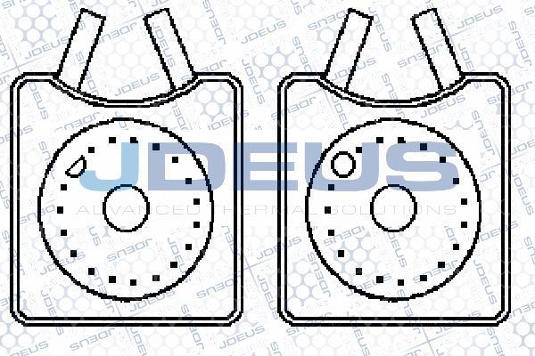 Jdeus 430M31 - Масляный радиатор, двигательное масло autosila-amz.com