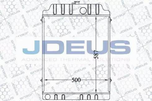 Jdeus 098M08 - Радиатор, охлаждение двигателя autosila-amz.com