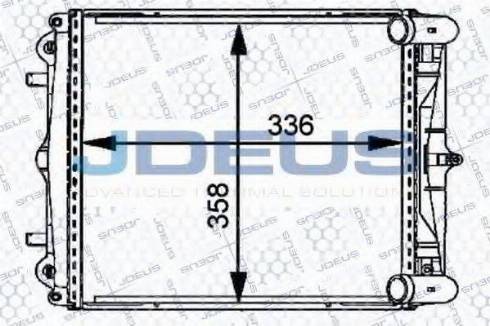 Jdeus 043M10 - Радиатор, охлаждение двигателя autosila-amz.com