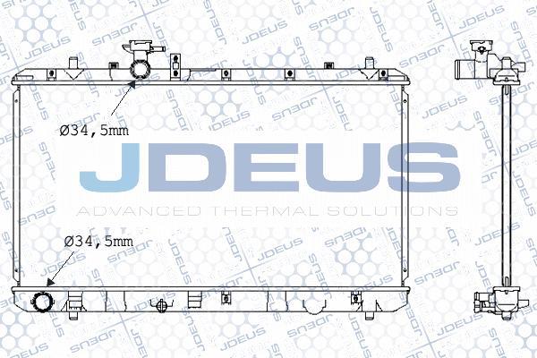 Jdeus 042M27 - Радиатор, охлаждение двигателя autosila-amz.com