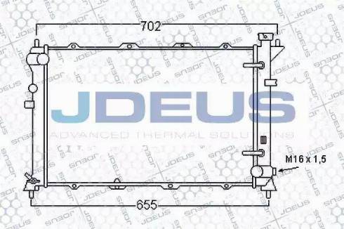 Jdeus 054M12 - Радиатор, охлаждение двигателя autosila-amz.com