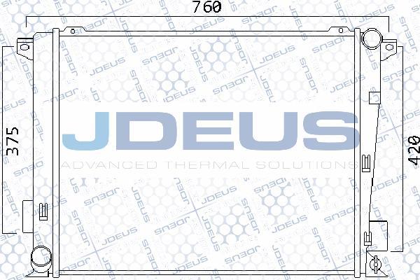 Jdeus 054M39 - Радиатор, охлаждение двигателя autosila-amz.com