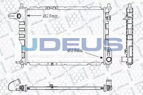 Jdeus 056M11 - Радиатор, охлаждение двигателя autosila-amz.com