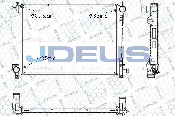 Jdeus 053M08 - Радиатор, охлаждение двигателя autosila-amz.com