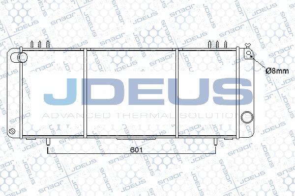 Jdeus 057M02 - Радиатор, охлаждение двигателя autosila-amz.com