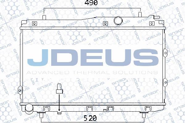 Jdeus 065M16 - Радиатор, охлаждение двигателя autosila-amz.com