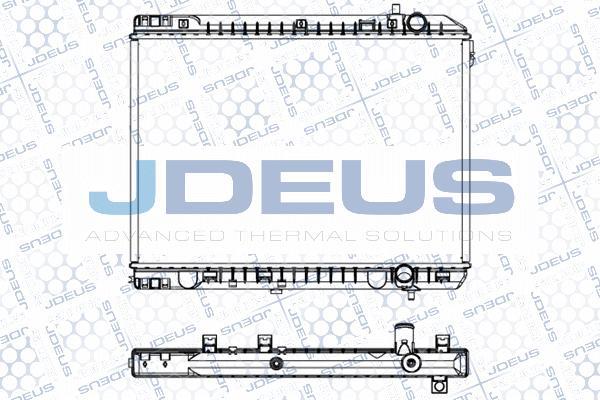 Jdeus 065M23 - Радиатор, охлаждение двигателя autosila-amz.com