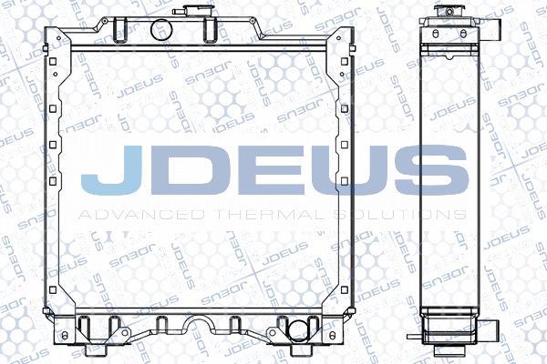 Jdeus 060M08 - Радиатор, охлаждение двигателя autosila-amz.com