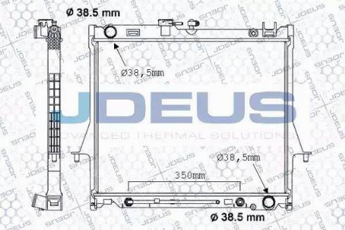 Jdeus 004M06 - Радиатор, охлаждение двигателя autosila-amz.com