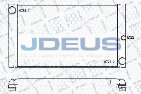 Jdeus 005M25 - Радиатор, охлаждение двигателя autosila-amz.com