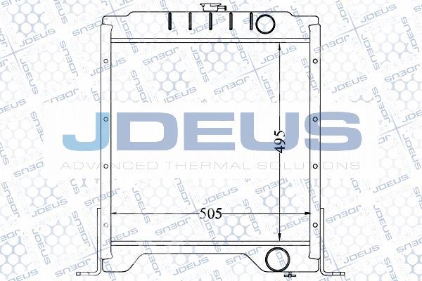 Jdeus 006M02 - Радиатор, охлаждение двигателя autosila-amz.com