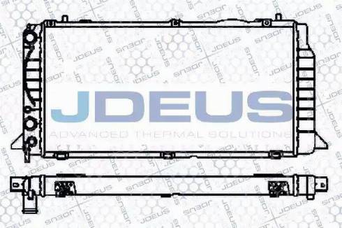 Jdeus 001B09A - Радиатор, охлаждение двигателя autosila-amz.com