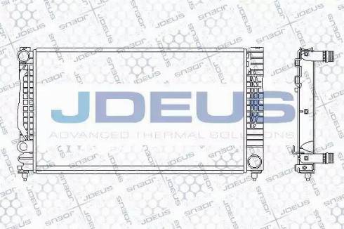 Jdeus 001M06 - Радиатор, охлаждение двигателя autosila-amz.com