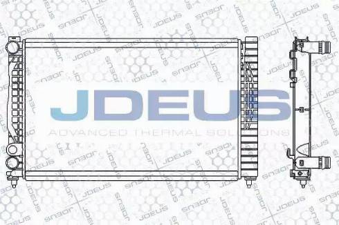 Jdeus 001M07 - Радиатор, охлаждение двигателя autosila-amz.com