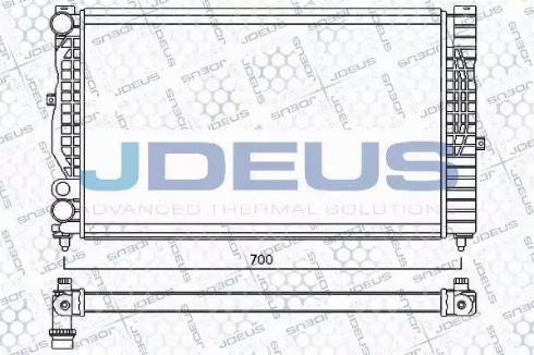 Jdeus 001M20 - Радиатор, охлаждение двигателя autosila-amz.com