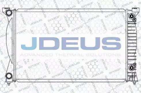 Jdeus 001M27 - Радиатор, охлаждение двигателя autosila-amz.com