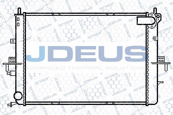 Jdeus 002M19 - Радиатор, охлаждение двигателя autosila-amz.com