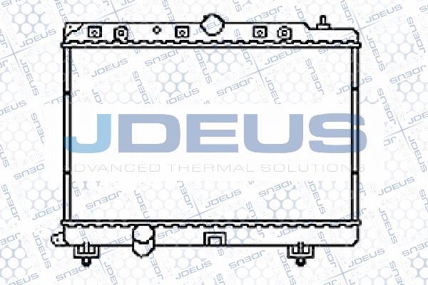 Jdeus 002M12 - Радиатор, охлаждение двигателя autosila-amz.com