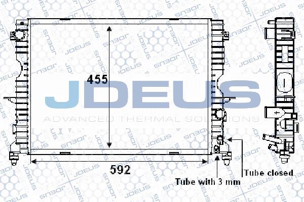 Jdeus 002M20 - Радиатор, охлаждение двигателя autosila-amz.com