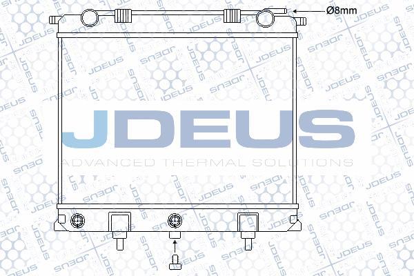 Jdeus 002M21 - Радиатор, охлаждение двигателя autosila-amz.com