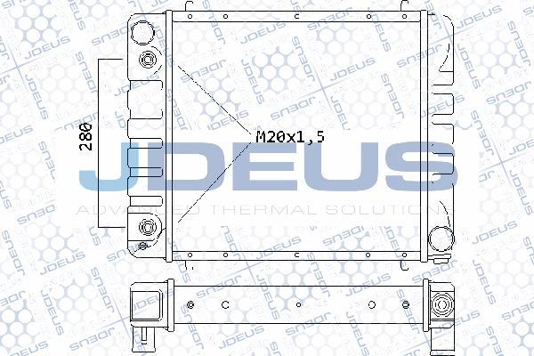 Jdeus 002M23 - Радиатор, охлаждение двигателя autosila-amz.com