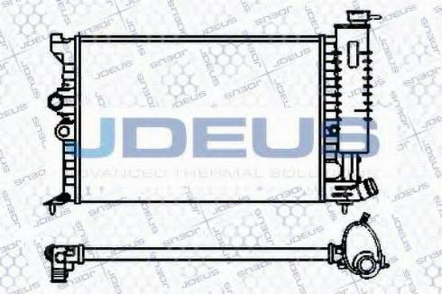 Jdeus 007V18 - Радиатор, охлаждение двигателя autosila-amz.com
