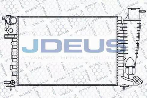 Jdeus 007V12 - Радиатор, охлаждение двигателя autosila-amz.com