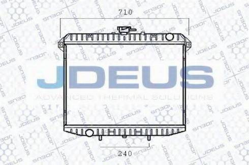 Jdeus 019B15 - Радиатор, охлаждение двигателя autosila-amz.com