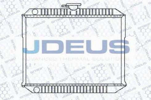 Jdeus 019B11 - Радиатор, охлаждение двигателя autosila-amz.com