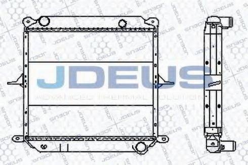 Jdeus 019B33 - Радиатор, охлаждение двигателя autosila-amz.com