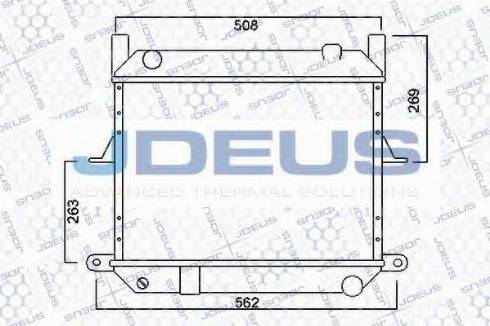 Jdeus 019M64 - Радиатор, охлаждение двигателя autosila-amz.com