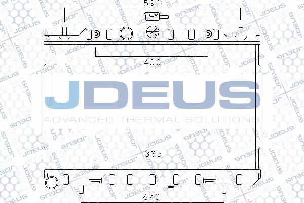 Jdeus 019M66 - Радиатор, охлаждение двигателя autosila-amz.com