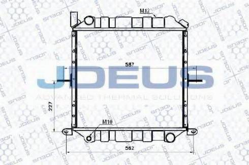 Jdeus 019M70 - Радиатор, охлаждение двигателя autosila-amz.com