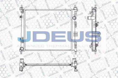 Jdeus 019M73 - Радиатор, охлаждение двигателя autosila-amz.com
