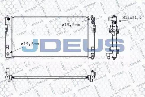 Jdeus 019M72 - Радиатор, охлаждение двигателя autosila-amz.com