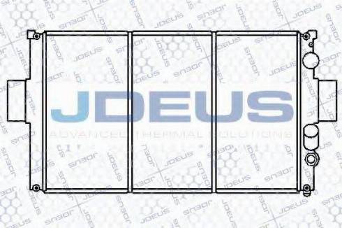 Jdeus 014E04 - Радиатор, охлаждение двигателя autosila-amz.com