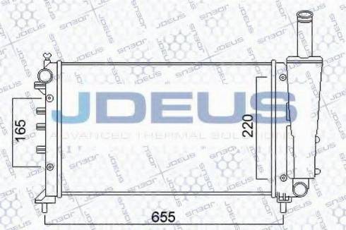 Jdeus 011M63 - Радиатор, охлаждение двигателя autosila-amz.com