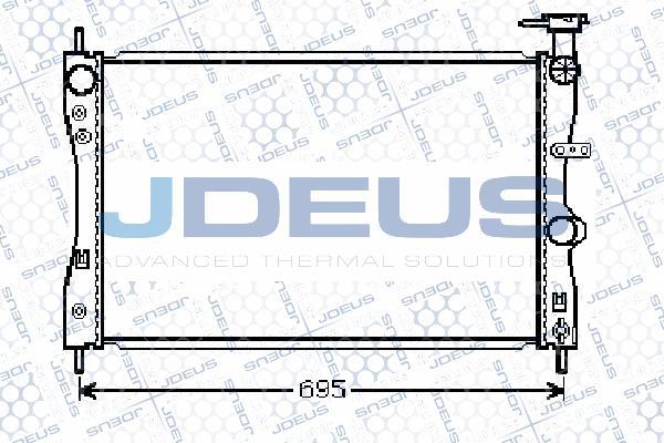 Jdeus 018M40 - Радиатор, охлаждение двигателя autosila-amz.com