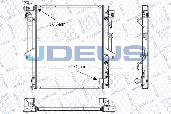 Jdeus 018M48 - Радиатор, охлаждение двигателя autosila-amz.com