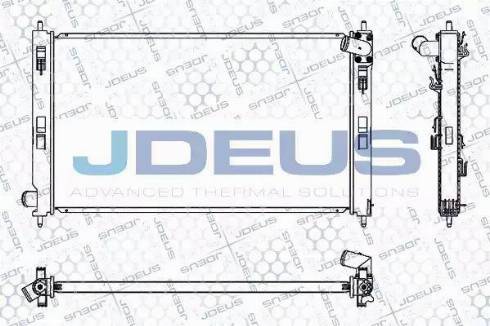 Jdeus 018M43 - Радиатор, охлаждение двигателя autosila-amz.com