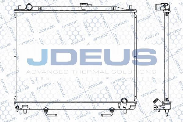 Jdeus 018M42 - Радиатор, охлаждение двигателя autosila-amz.com