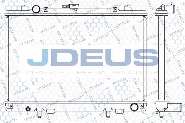 Jdeus 018M34A - Радиатор, охлаждение двигателя autosila-amz.com