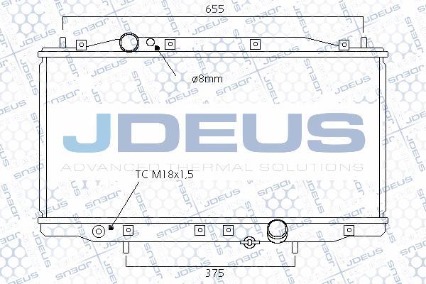 Jdeus 013M34 - Радиатор, охлаждение двигателя autosila-amz.com