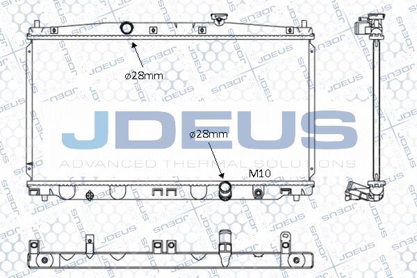 Jdeus 013M38 - Радиатор, охлаждение двигателя autosila-amz.com