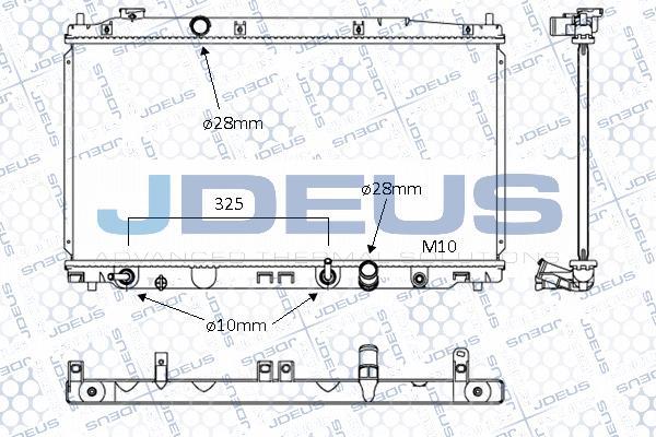 Jdeus 013M37 - Радиатор, охлаждение двигателя autosila-amz.com