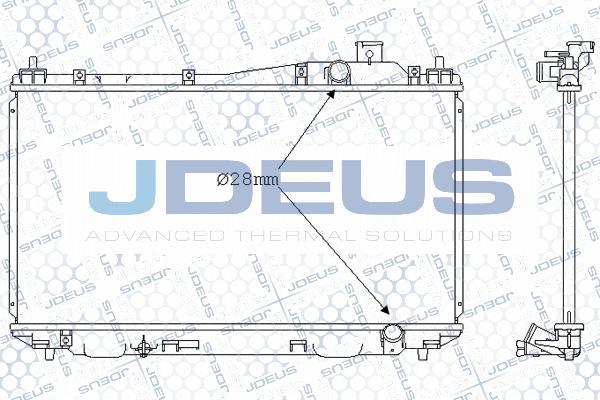 Jdeus 013M24 - Радиатор, охлаждение двигателя autosila-amz.com