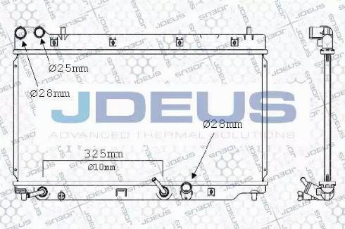 Jdeus 013M27 - Радиатор, охлаждение двигателя autosila-amz.com