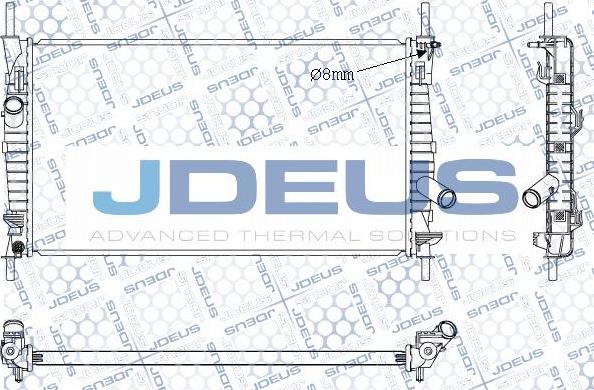 Jdeus 012M37 - Радиатор, охлаждение двигателя autosila-amz.com
