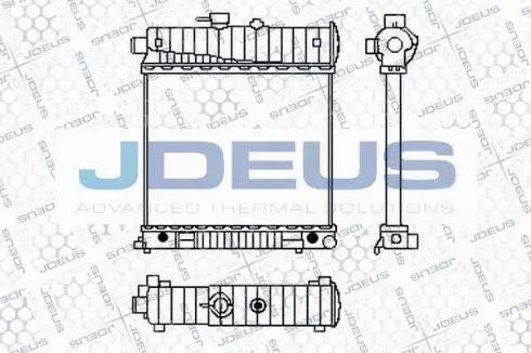 Jdeus 017B19 - Радиатор, охлаждение двигателя autosila-amz.com